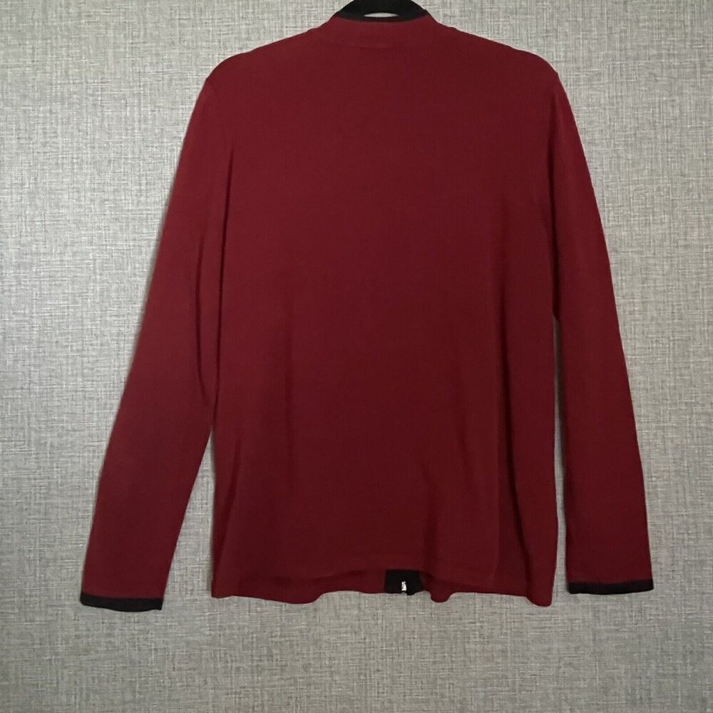 Bob Mackie Wearable Art Sweater Womens Medium Red Black - Picture 11 of 12